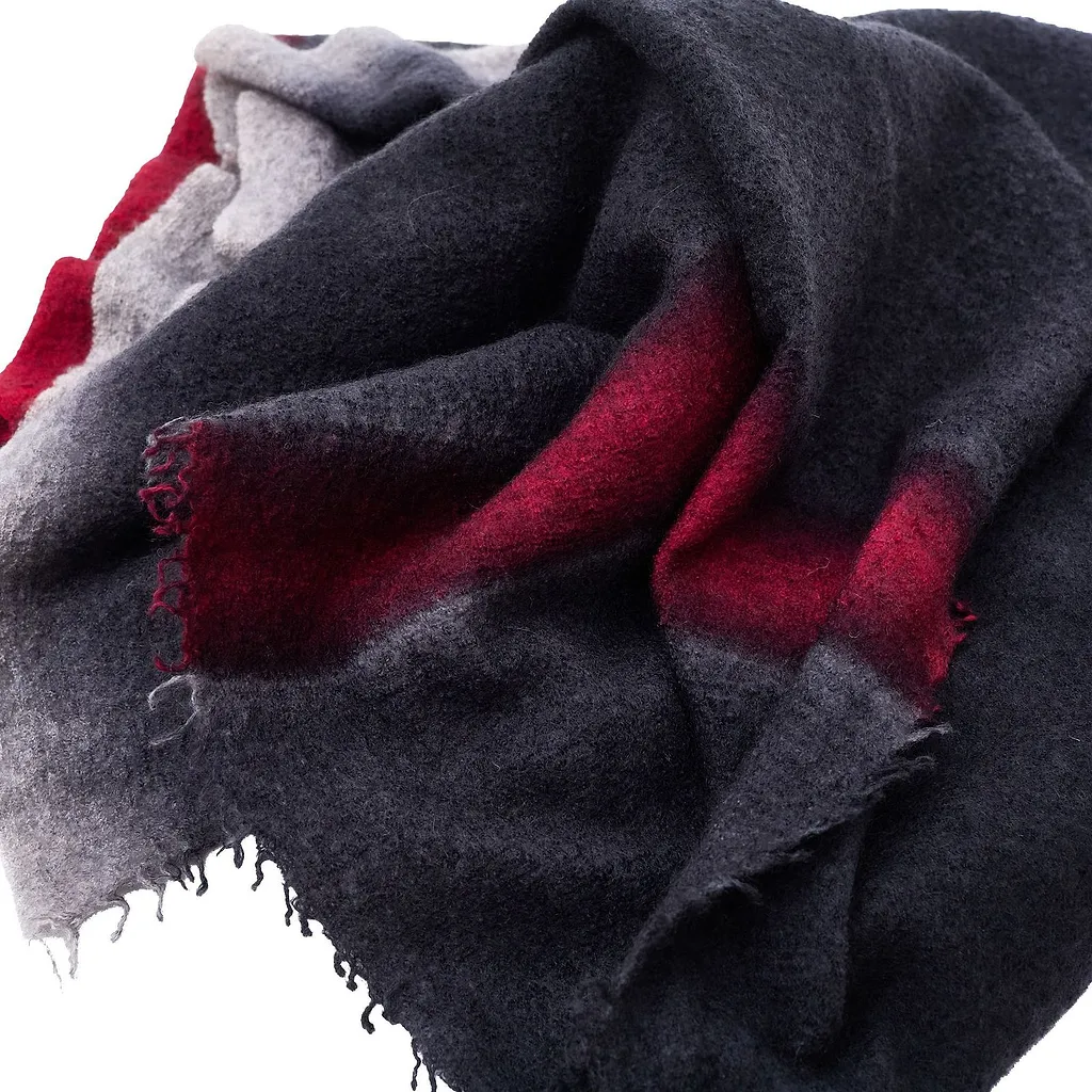 Eros Fringed Stripe Scarf