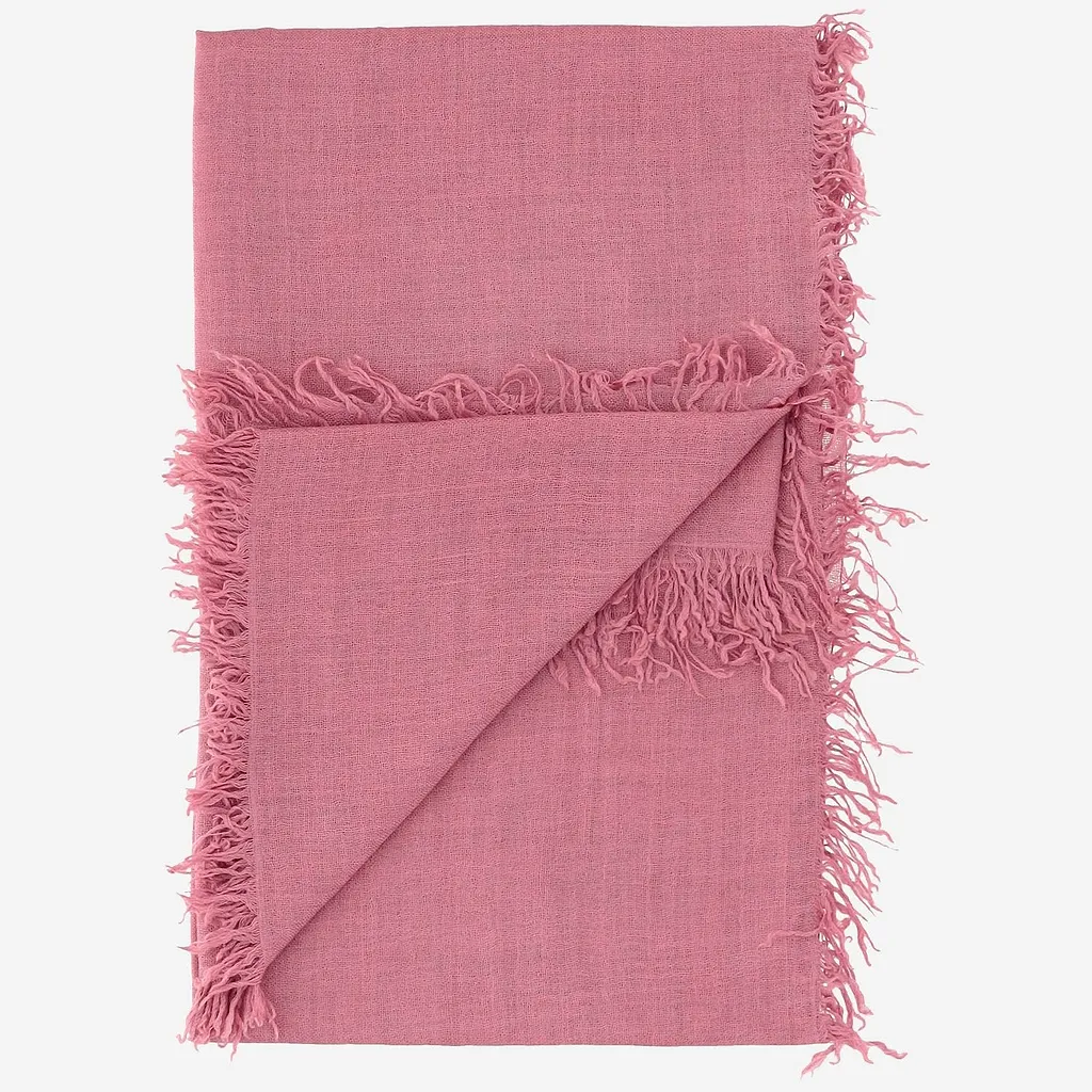 Fringed Cashmere-Silk Scarf