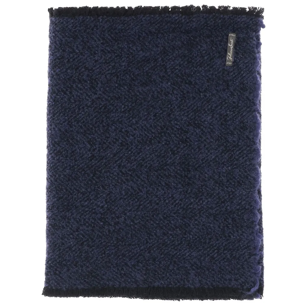 Faliero Sarti Herringbone Fringed Scarf