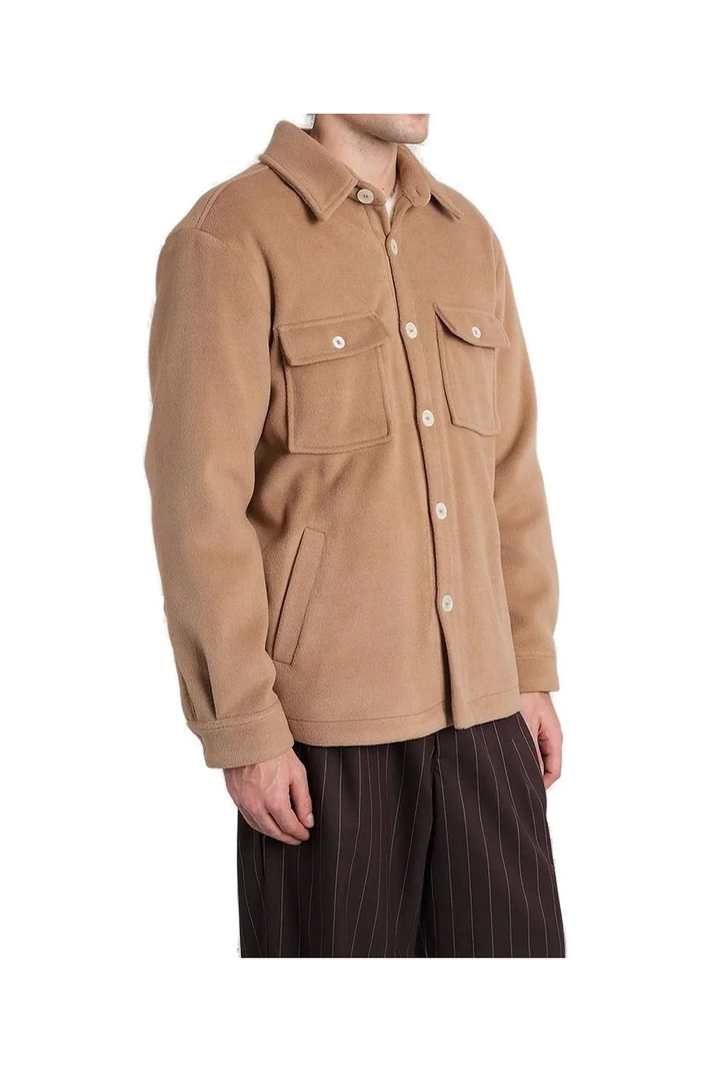 Family First Logo Patch Button-Up Jacket