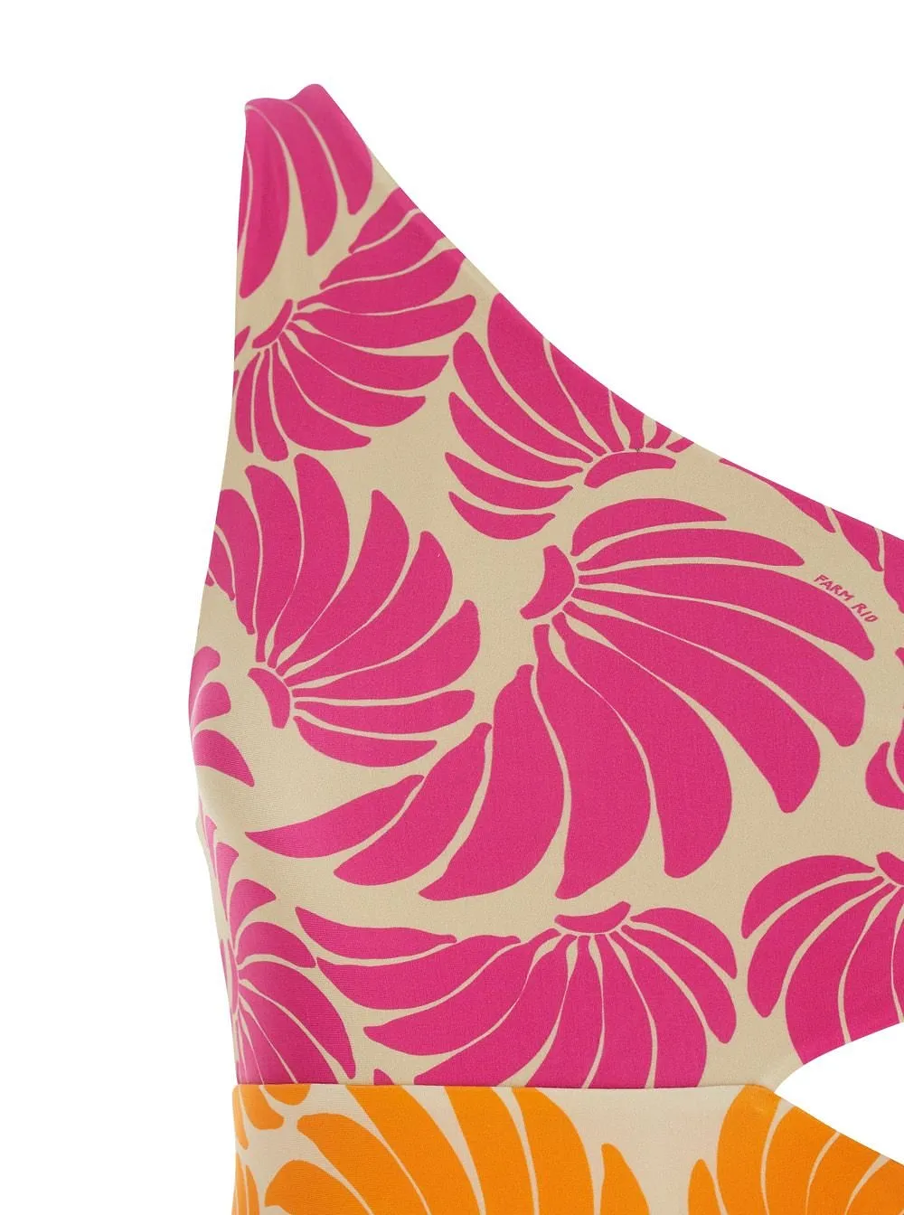 Farm Rio Banana Wings Cut-Out One-Piece Beachwear