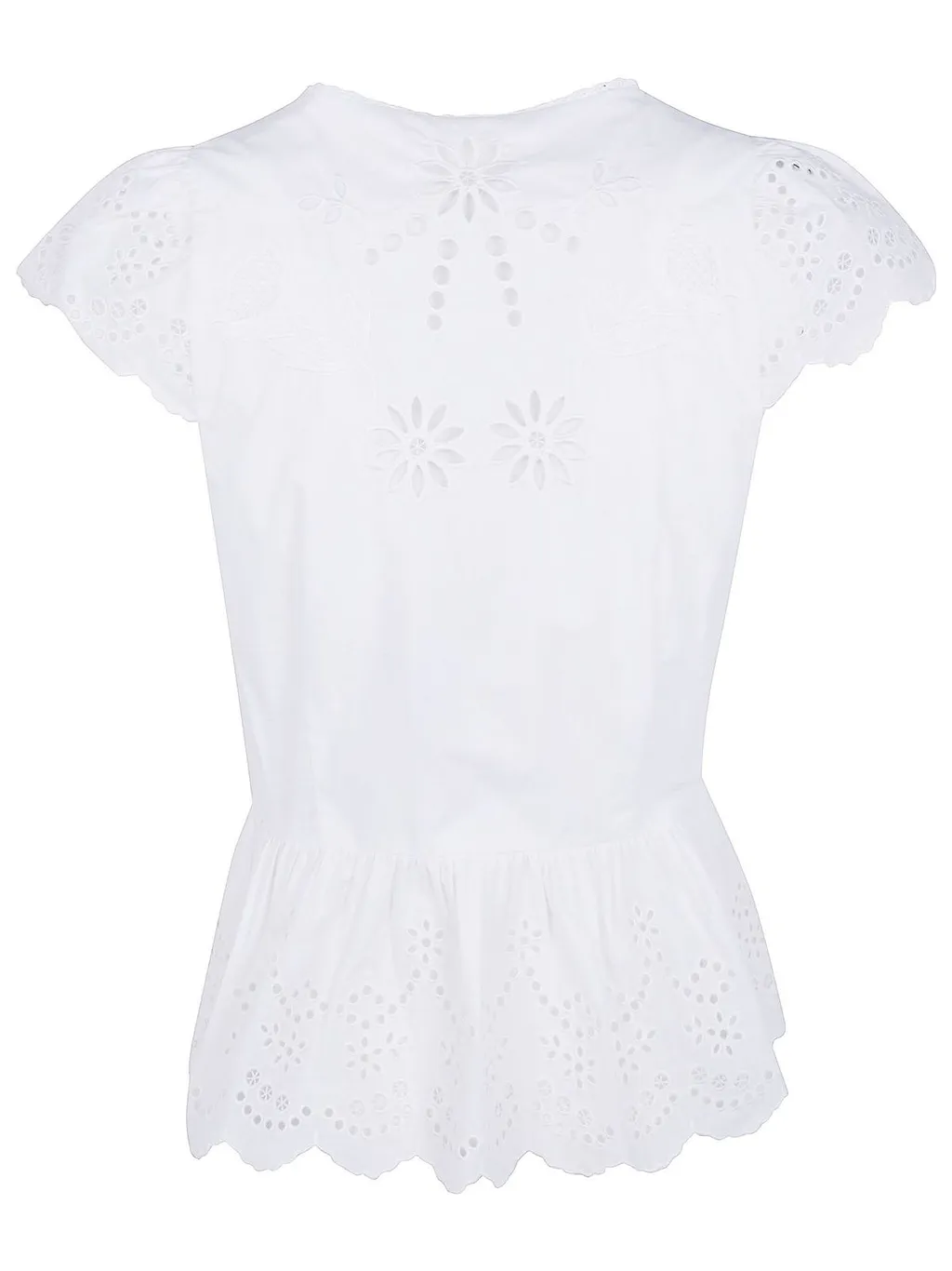 Farm Rio Embroidered Lace Blouse