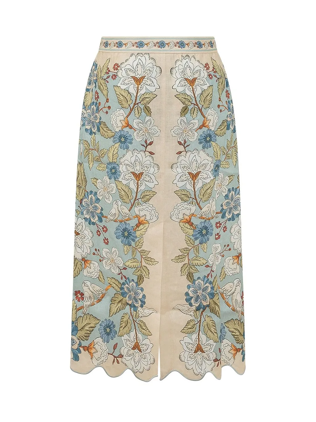 Garden Floral Midi Skirt