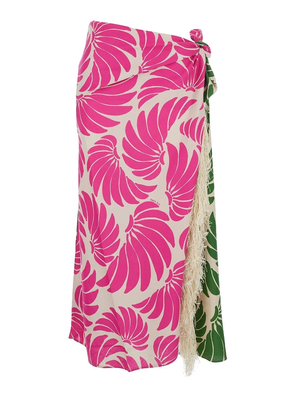 Farm Rio Knotted Printed Midi Skirt