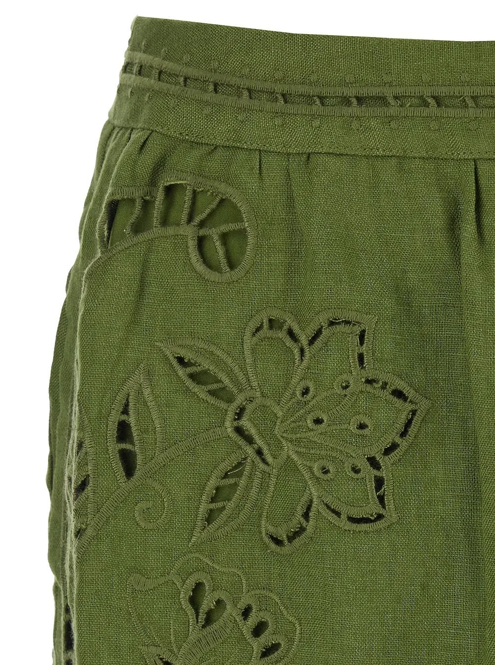 Farm Rio Majestic Garden Embroidered Skirt