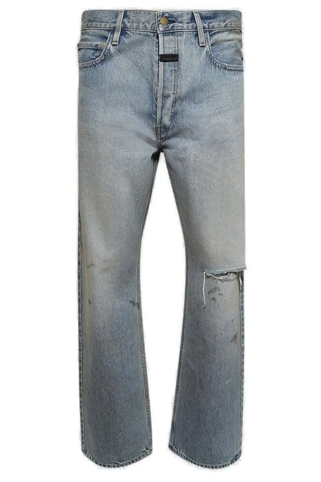 Fear Of God Distressed Straight Jeans