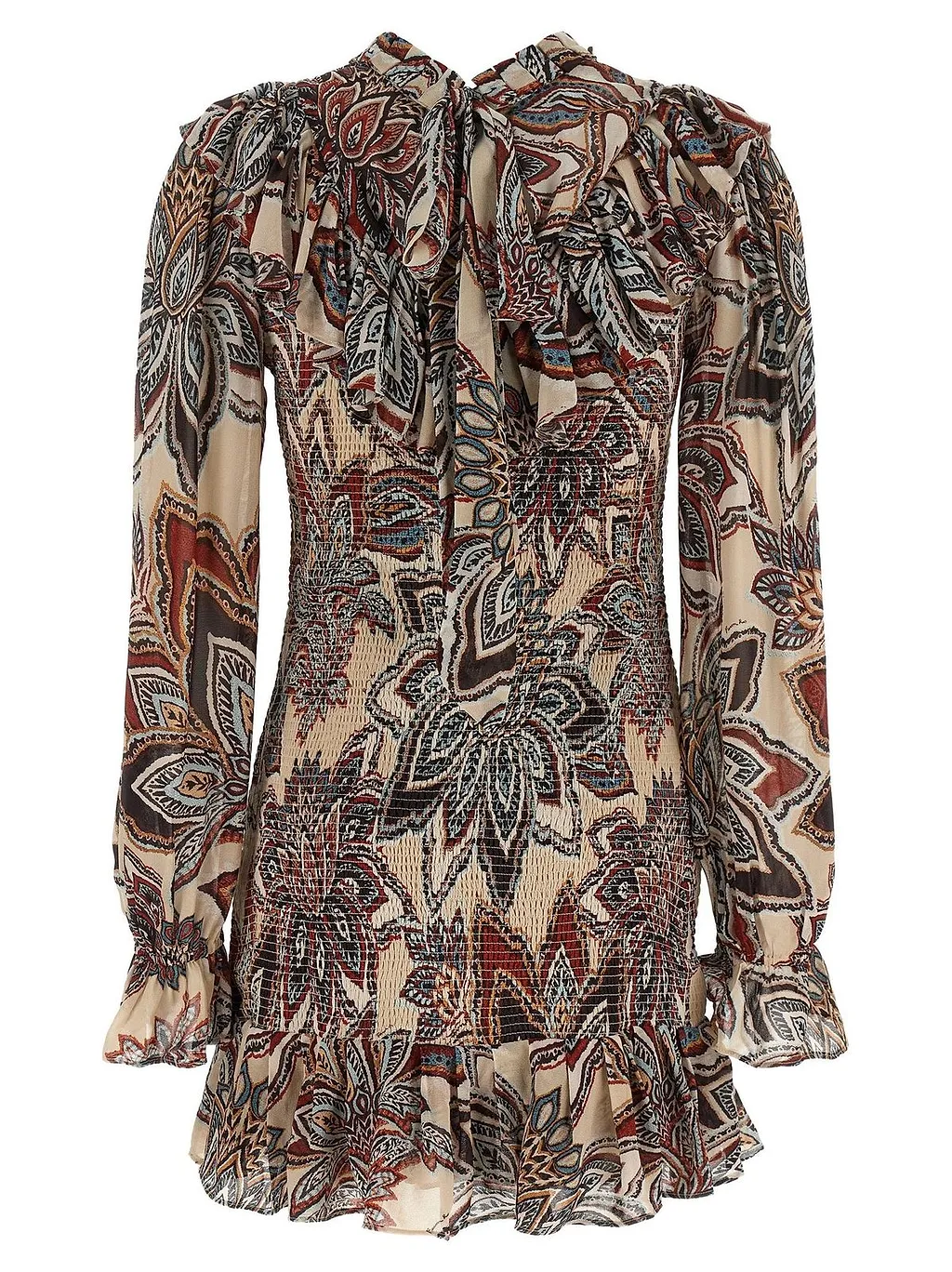 Farm Rio Tapestry Ruffled Mini Dress