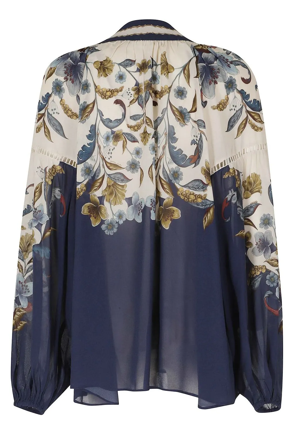 Farm Rio Tie-Neck Printed Blouse