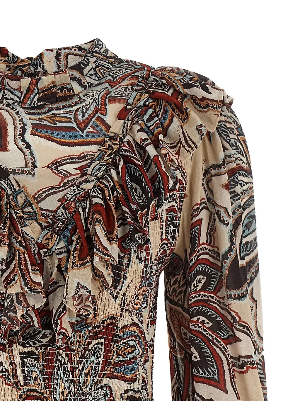 Farm Rio Tapestry Ruffled Mini Dress