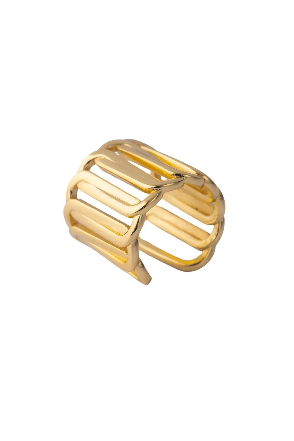 Federica Tosi Open Square-Link Ring
