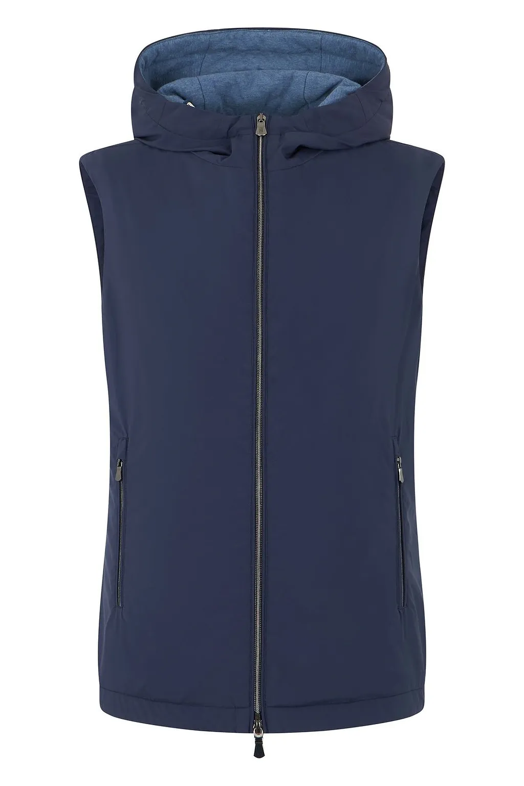 Fedeli Hooded Zip-Up Gilet
