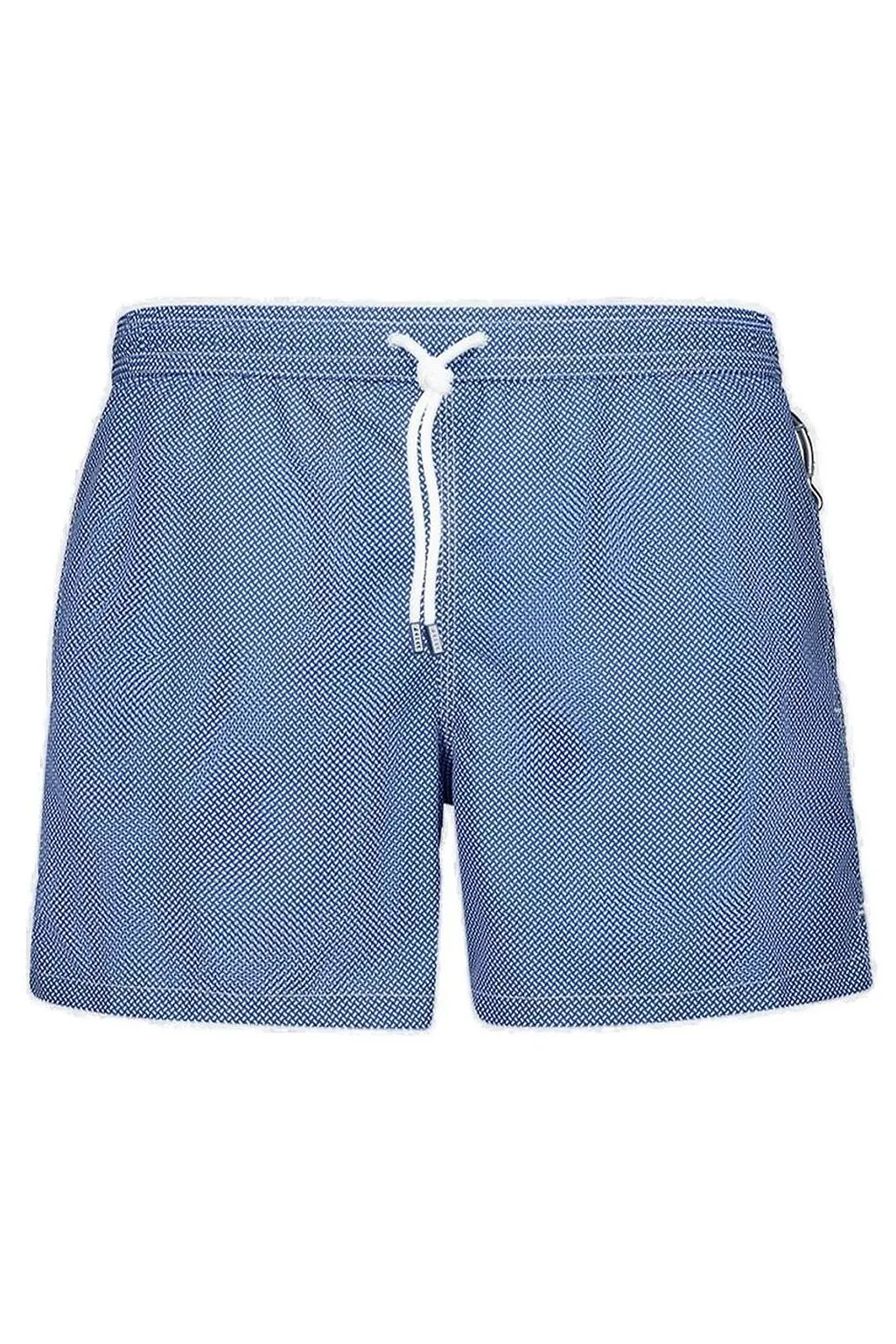 Fedeli Logo Patch Drawstring Swim Shorts