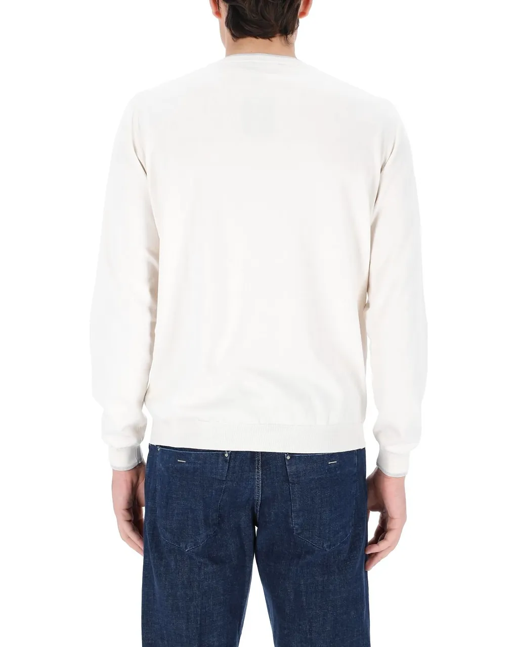 Fay Fine Knit Crew-Neck Sweater