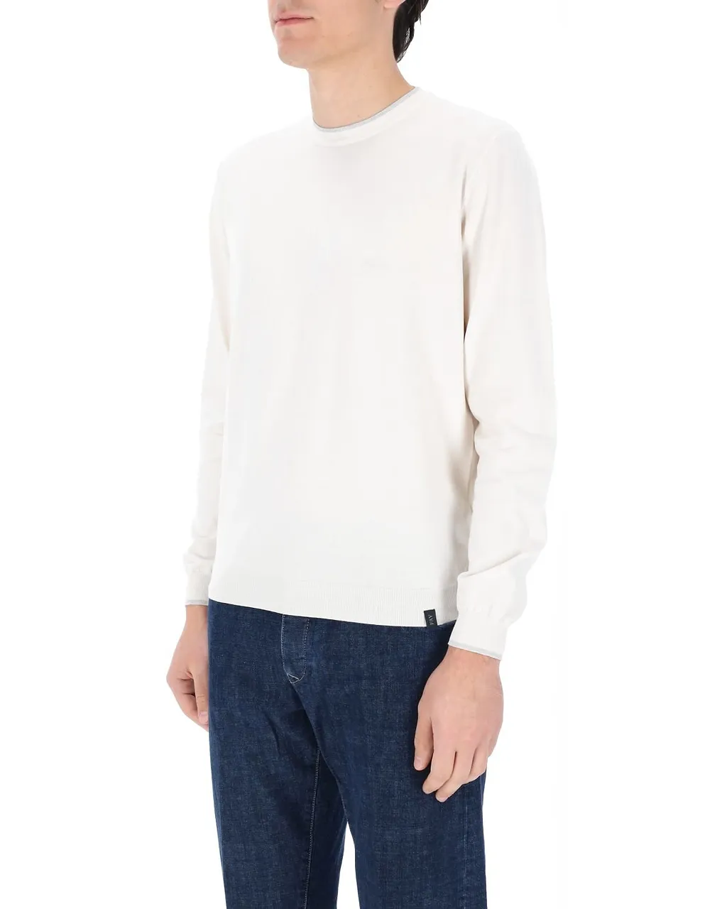 Fay Fine Knit Crew-Neck Sweater