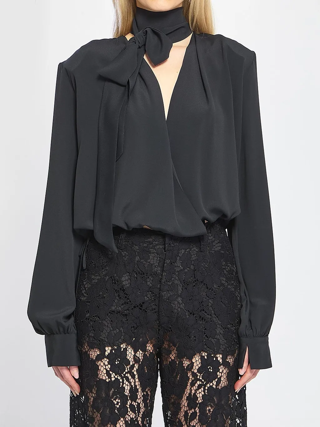 Federica Tosi Wrap Blouse With Scarf