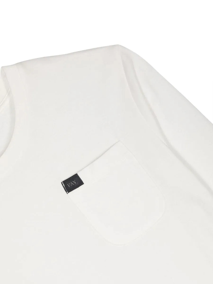 Fay Kids Pocket Long Sleeve T-Shirt