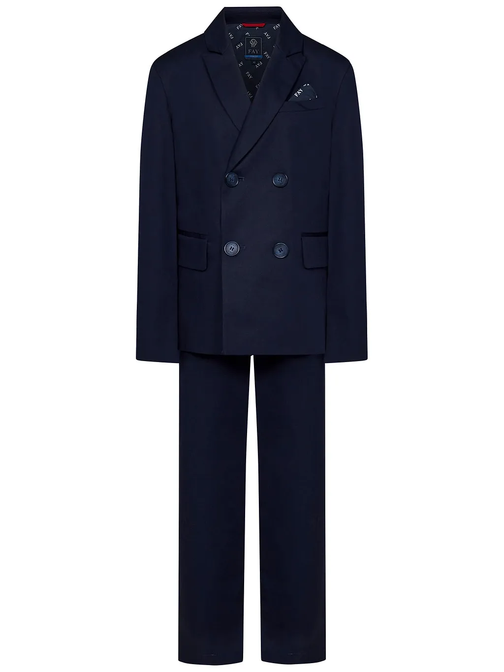 Fay Kids Straight Hem Two-Piece Suit