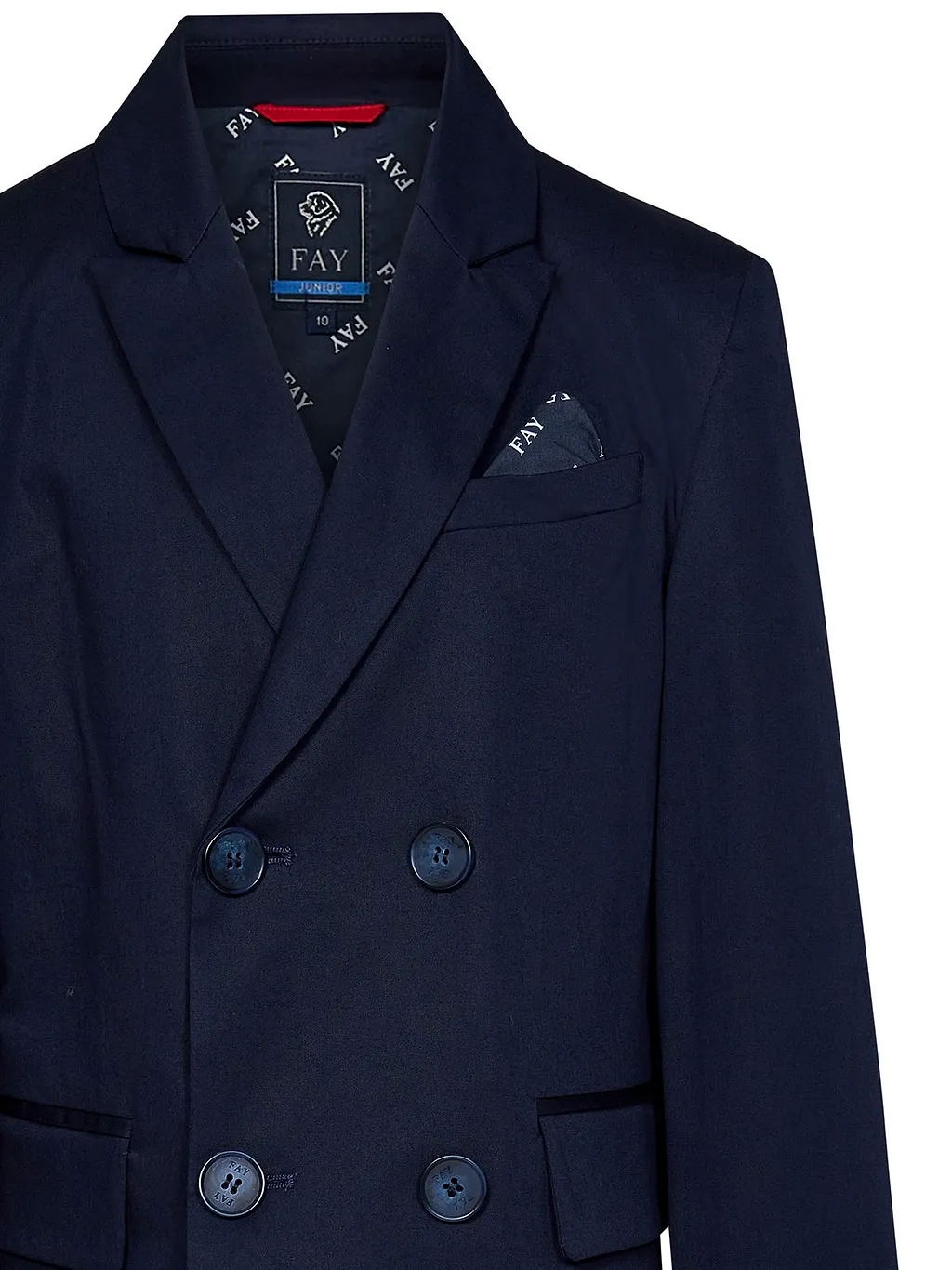 Fay Kids Straight Hem Two-Piece Suit