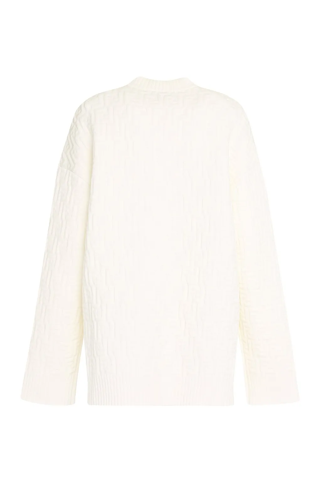 Fendi All-Over Ff Motif Embossed Pullover