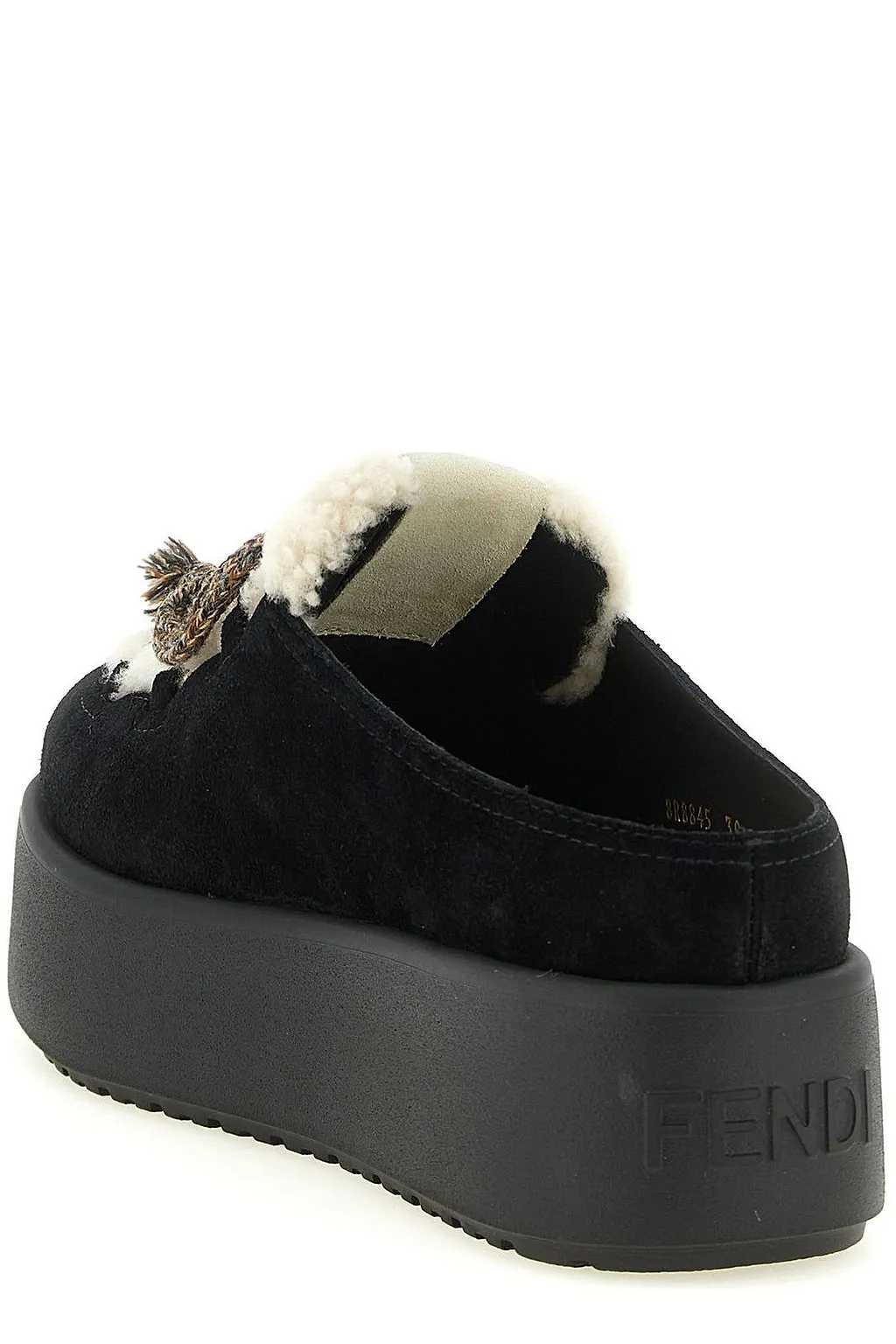 Fendi Apres Chic Lace-Up Sabots