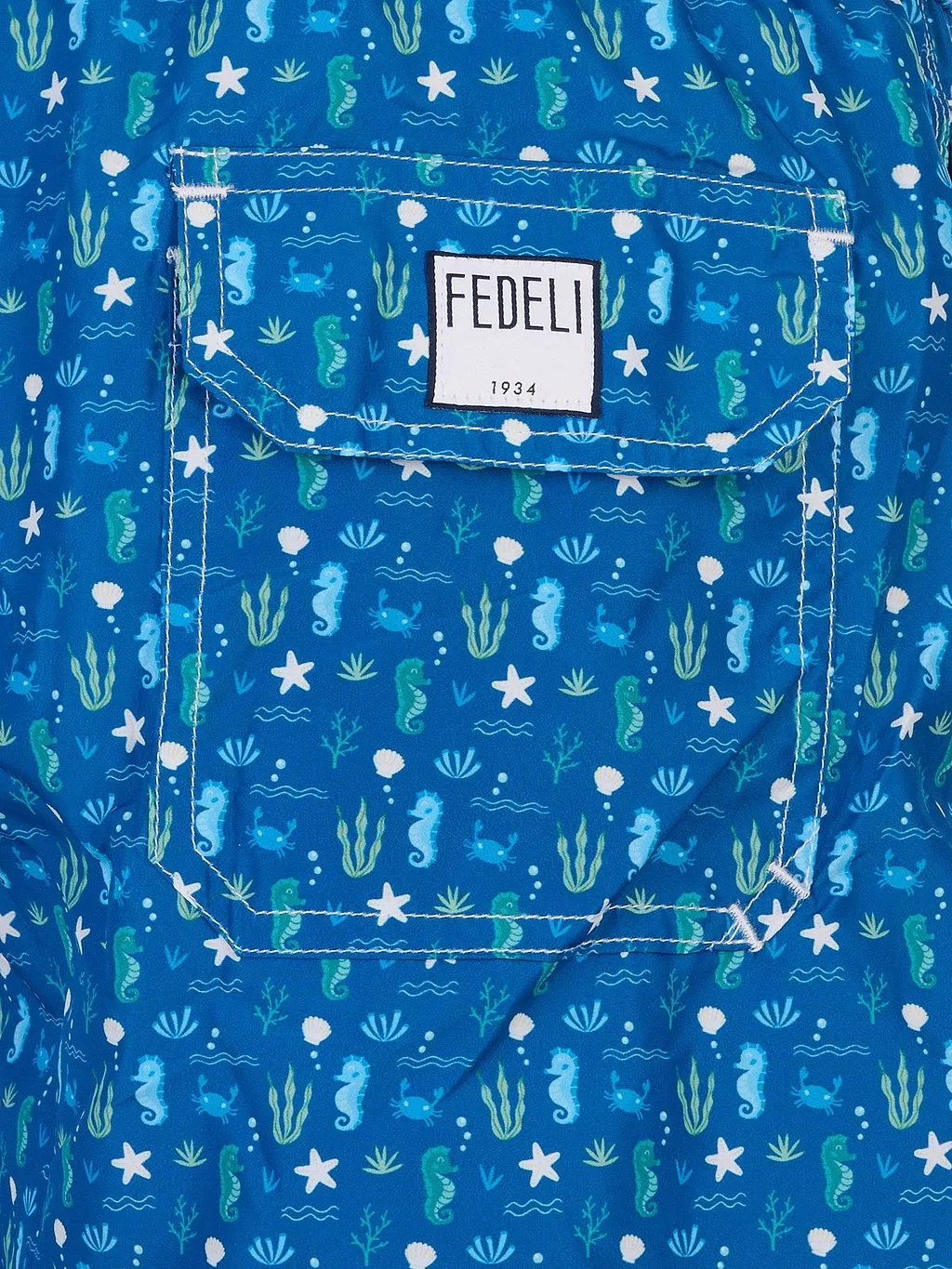 Fedeli Pattern-Printed Drawstring Swim Shorts
