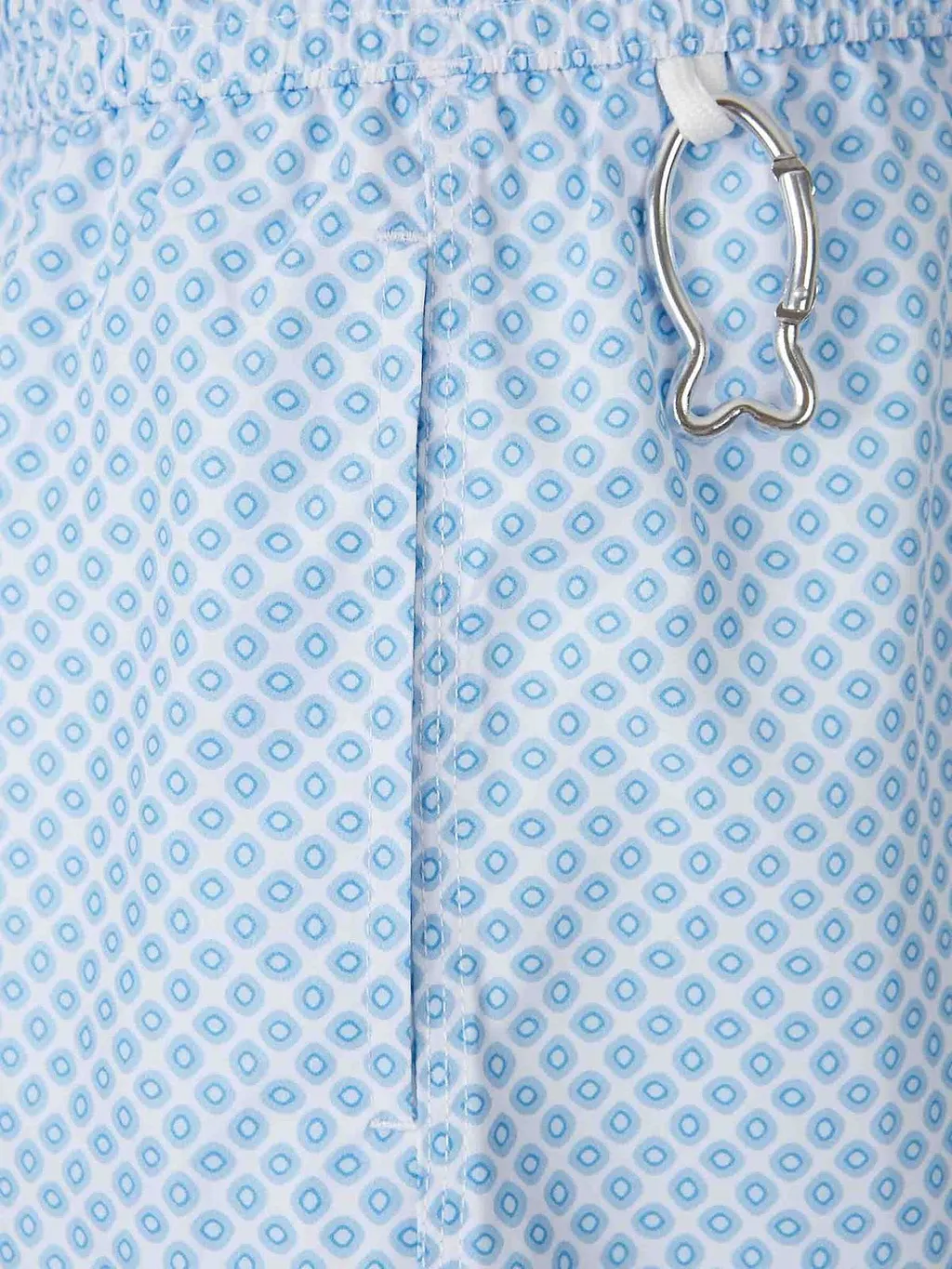 Pattern-Printed Drawstring Swim Shorts