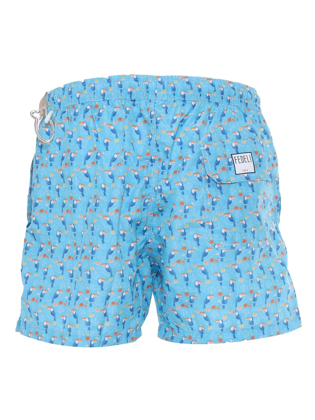 Fedeli Printed Drawstring Swim Shorts