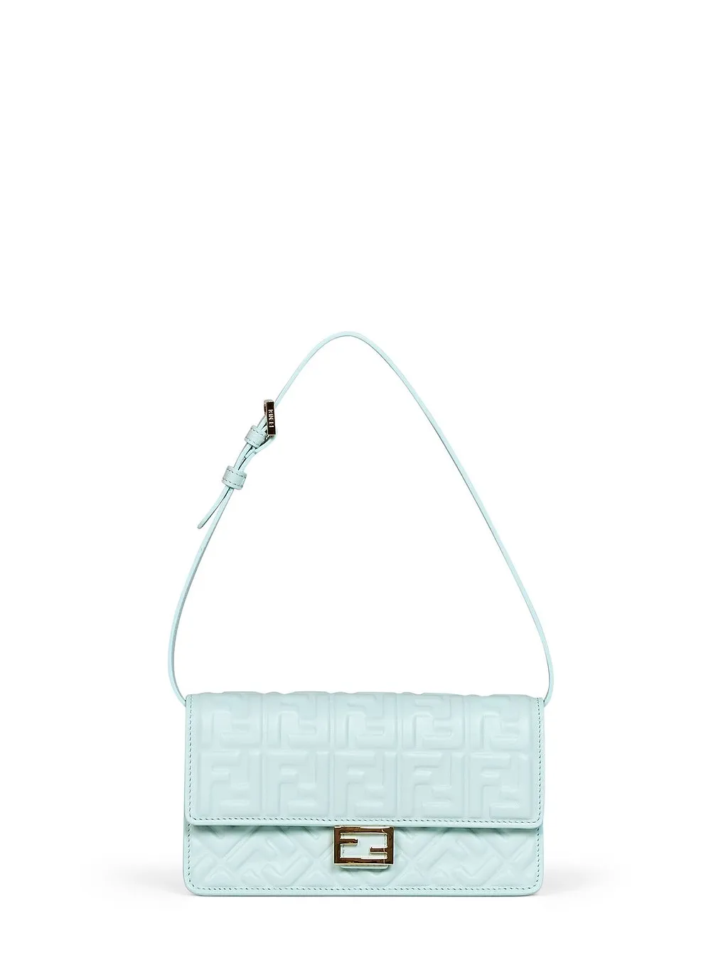 Fendi Baguette Ff Embossed Chained Wallet