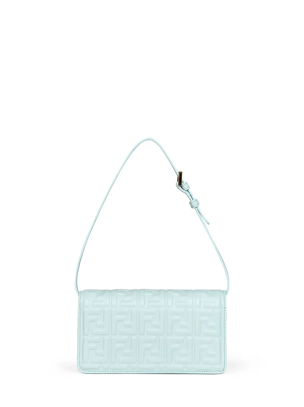 Fendi Baguette Ff Embossed Chained Wallet