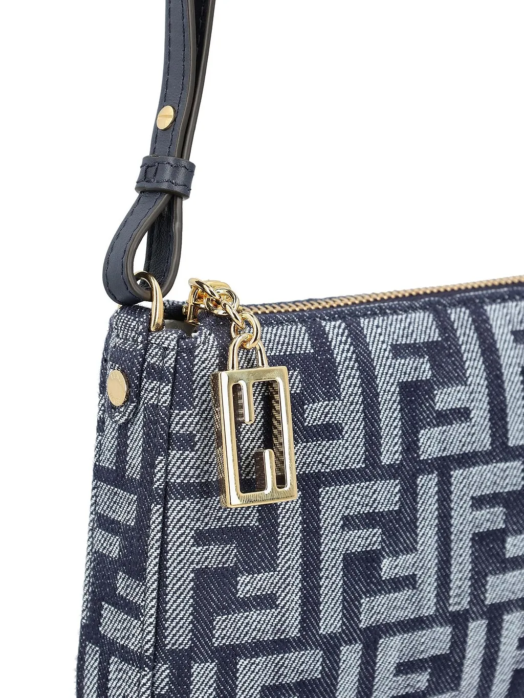 Fendi Baguette Ff Jacquard Pouch