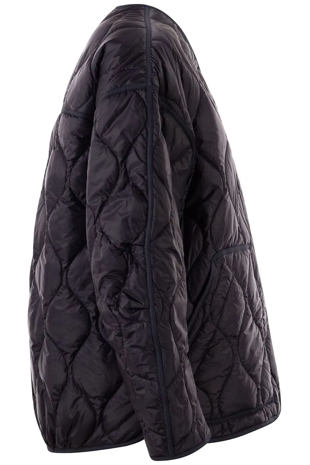 Fay Onion-Quilted Collarless Jacket