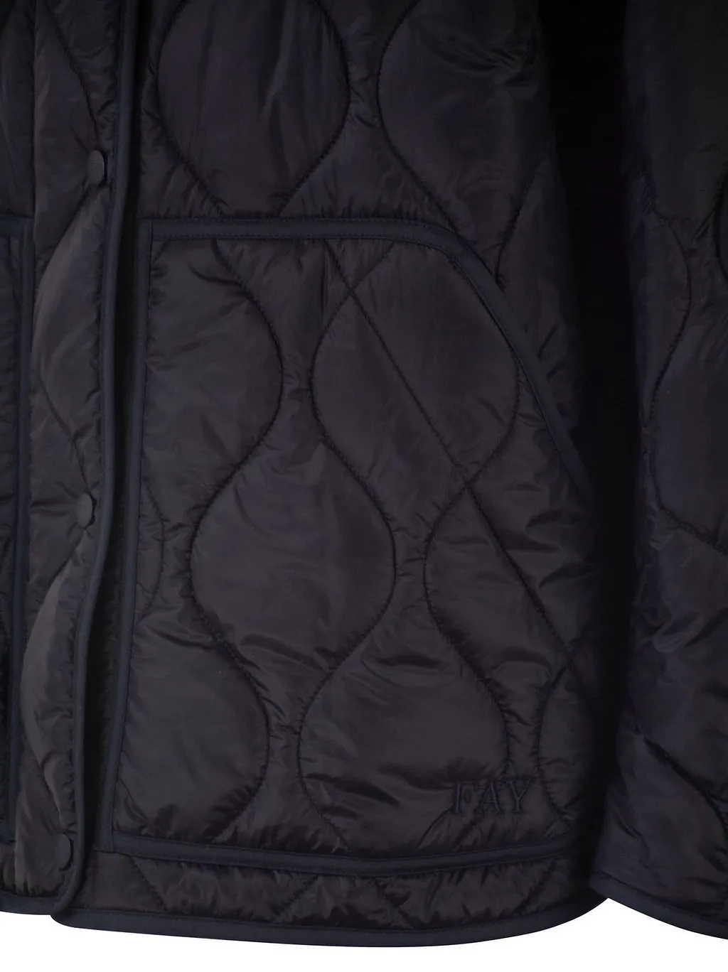 Fay Onion-Quilted Collarless Jacket