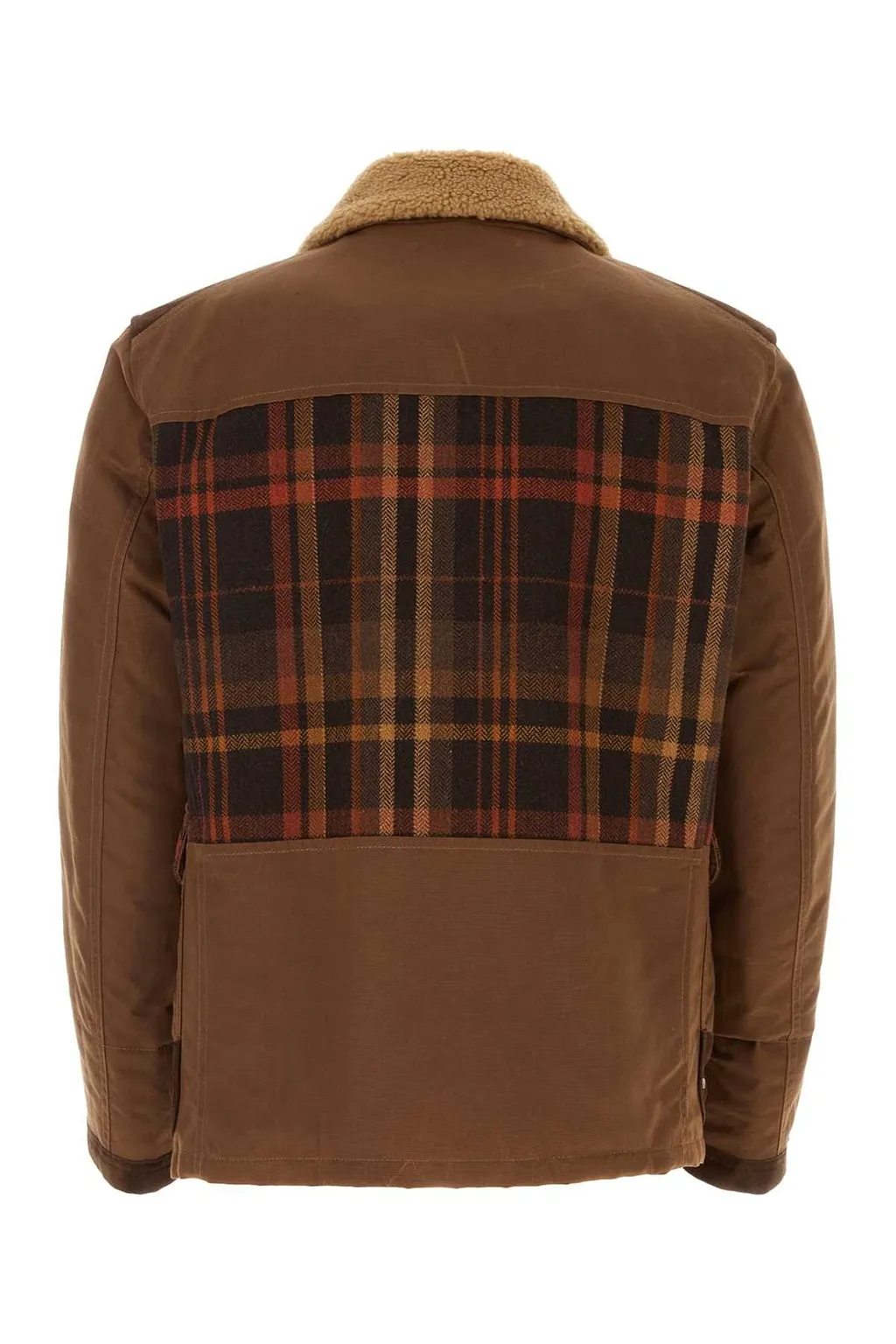 Fay Plaid Patterned Button-Up Jacket