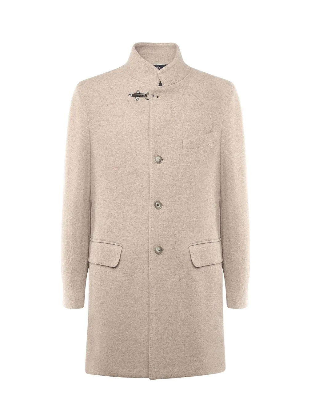 Fay Peak Lapel Wool-Blend Coat