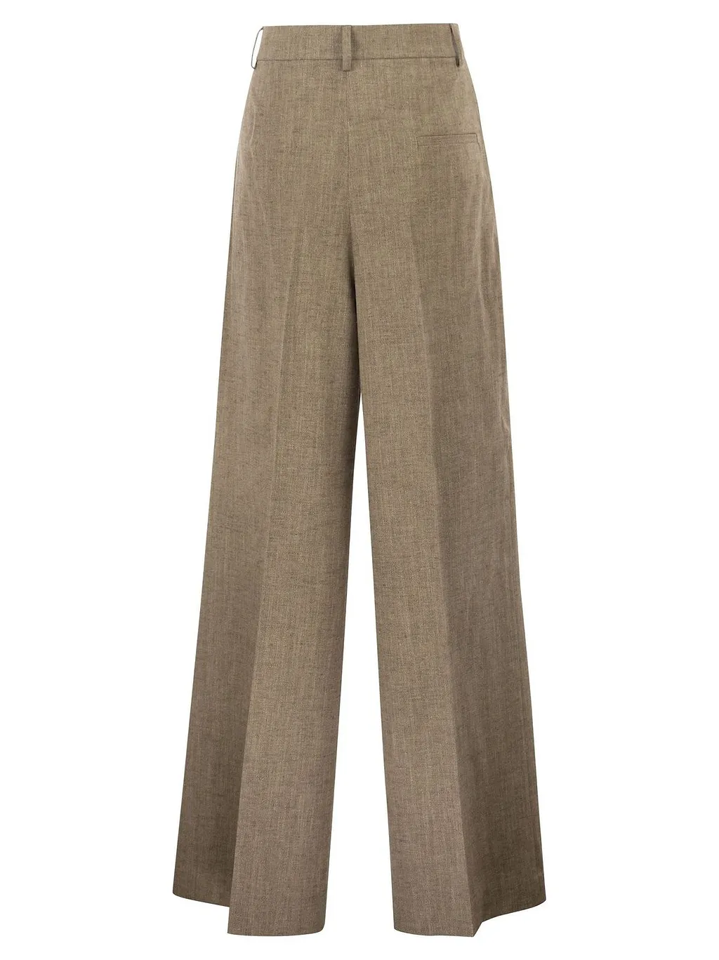 Fay Pleated Wide-Leg Pants