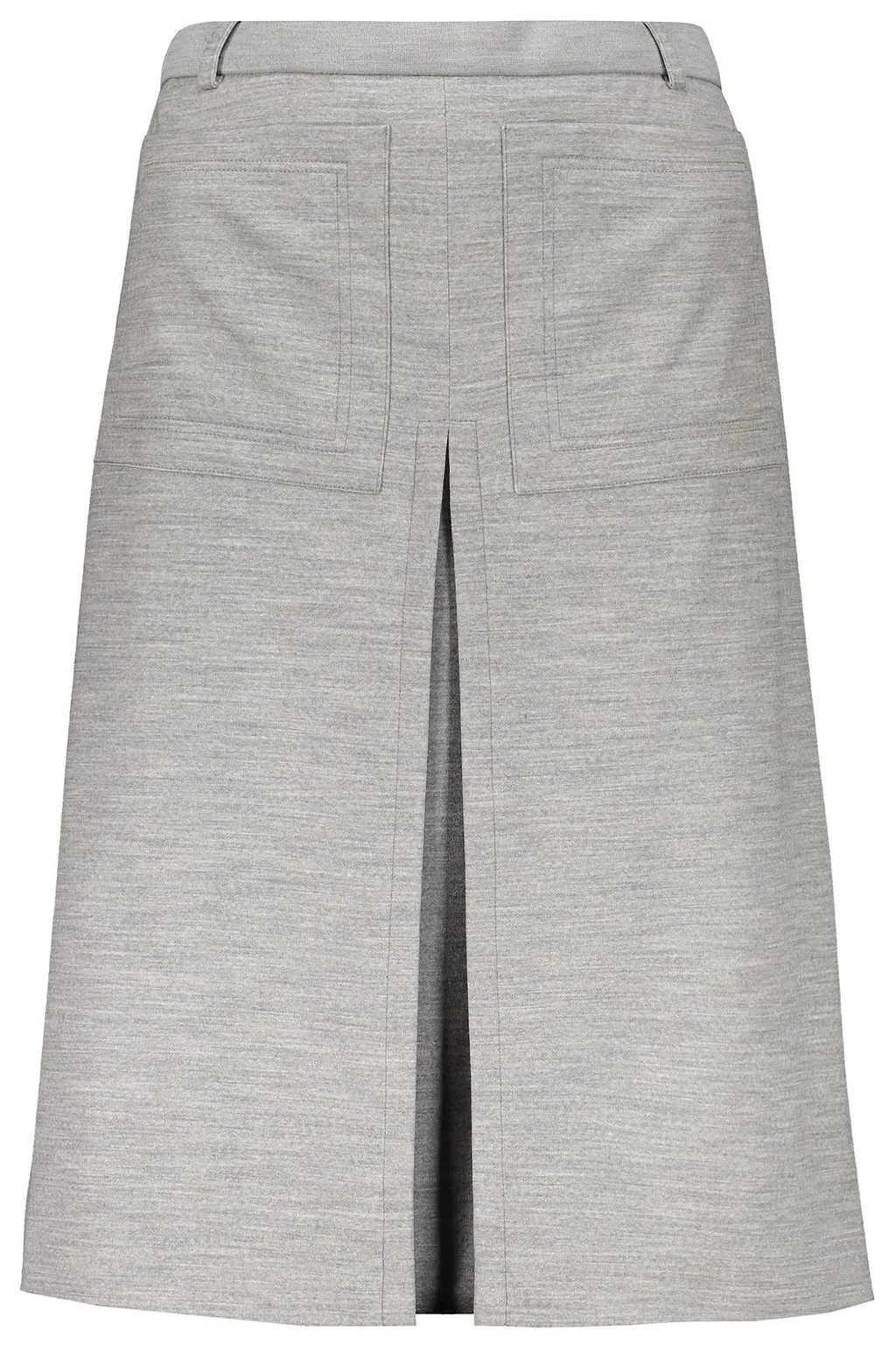 Box-Pleat Detail A-Line Skirt