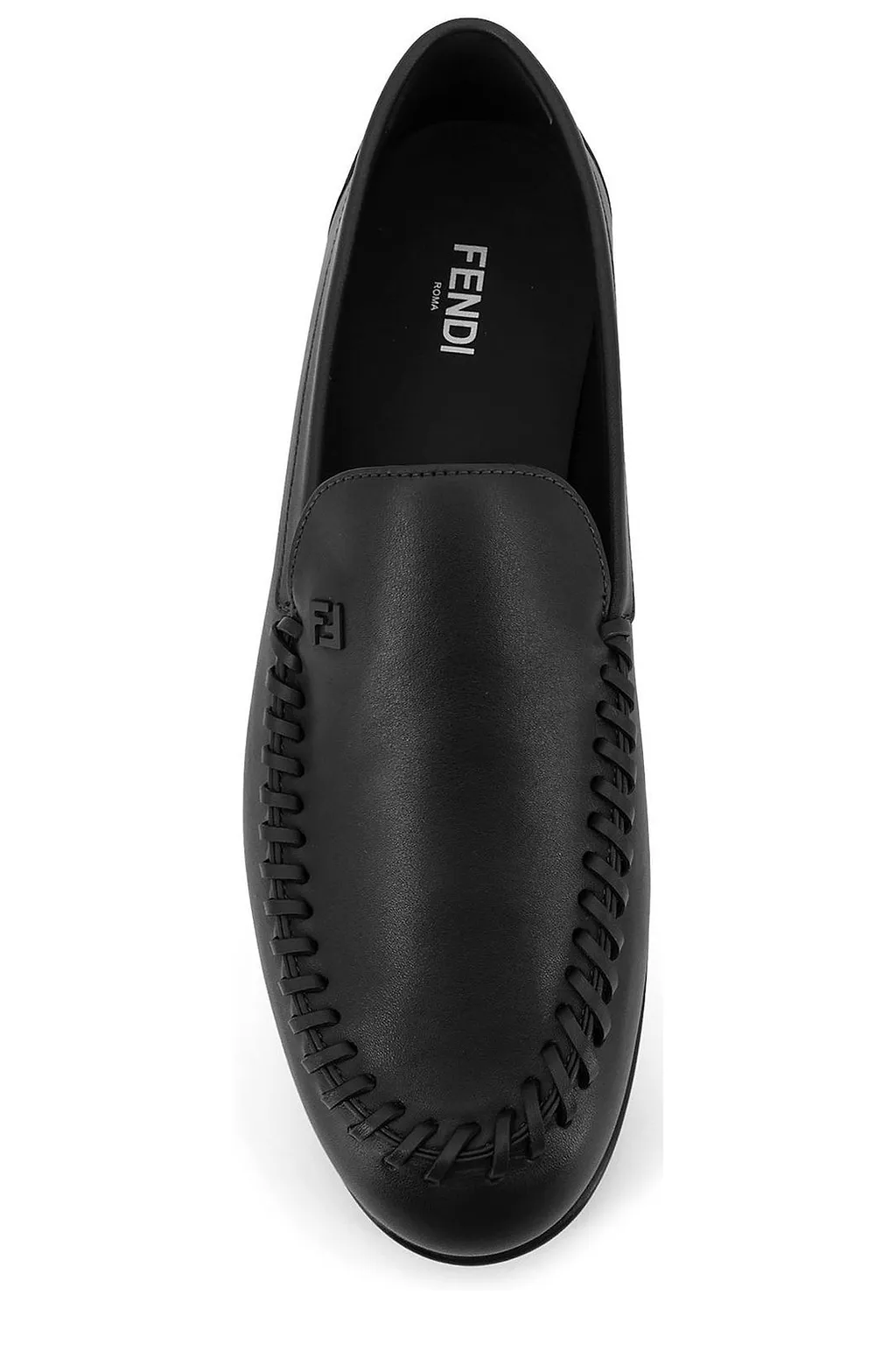 Fendi Braided Ff Slip-On Loafers