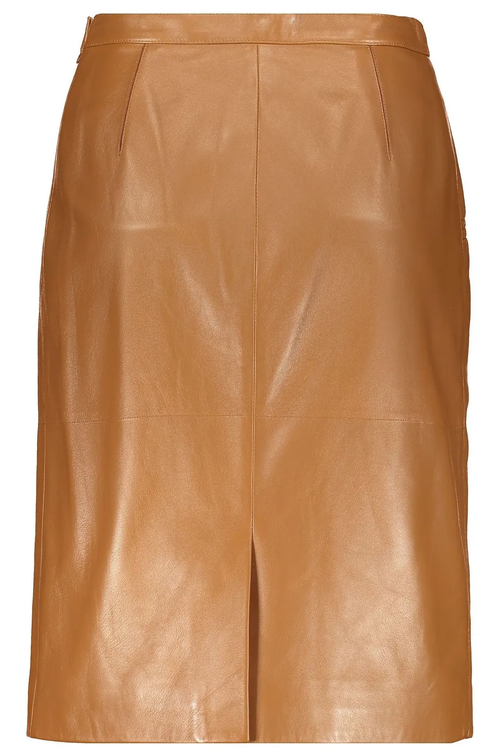 Fendi Button Detailed Leather Skirt