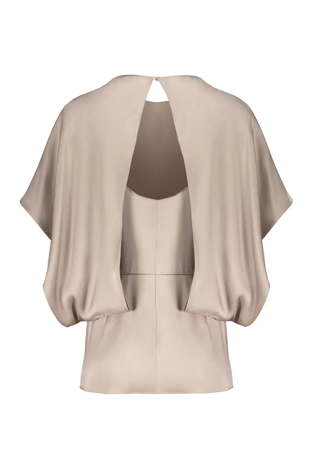 Fendi Cape-Style Sleeved Cut-Out Detailed Blouse