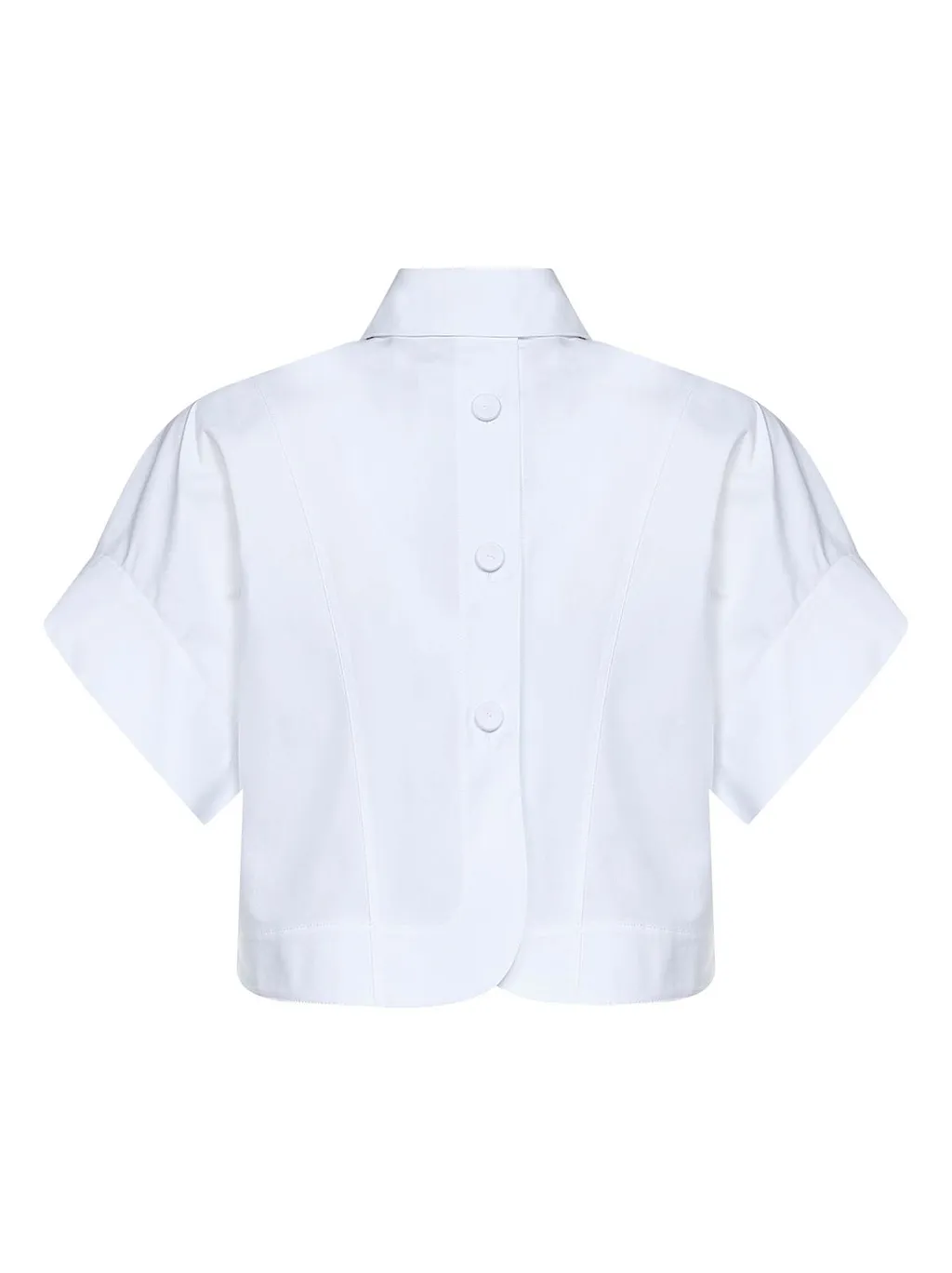 Fendi Cocoon Sleeves Cropped Shirt