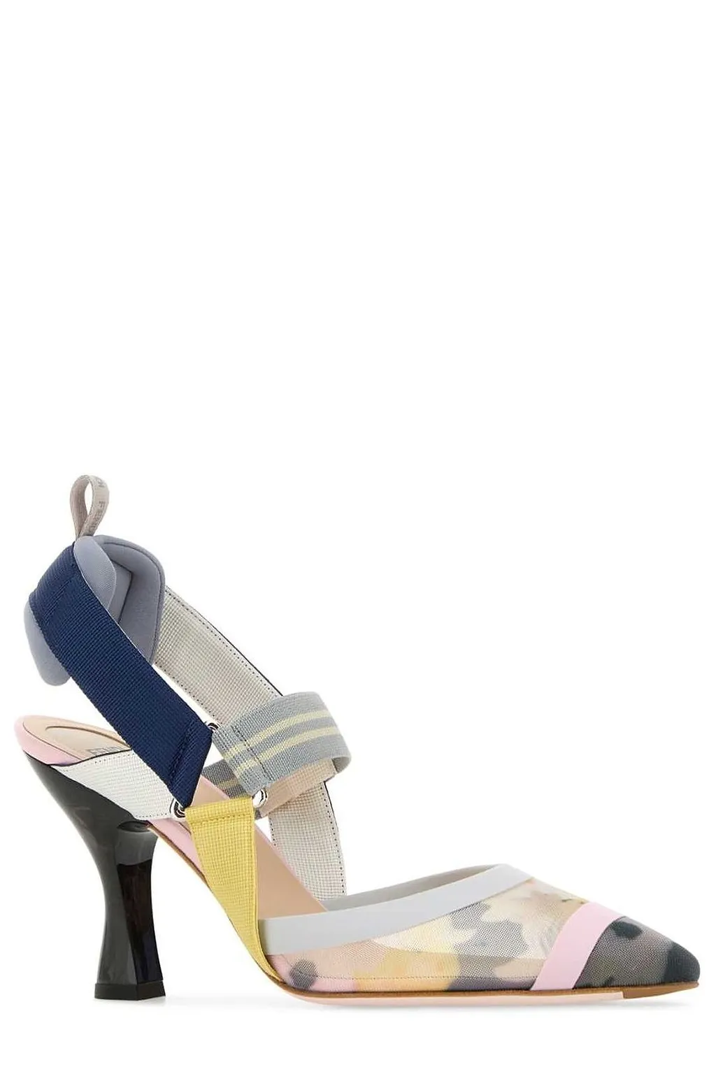Fendi Colibrì Mesh High-Heeled Slingback Pumps
