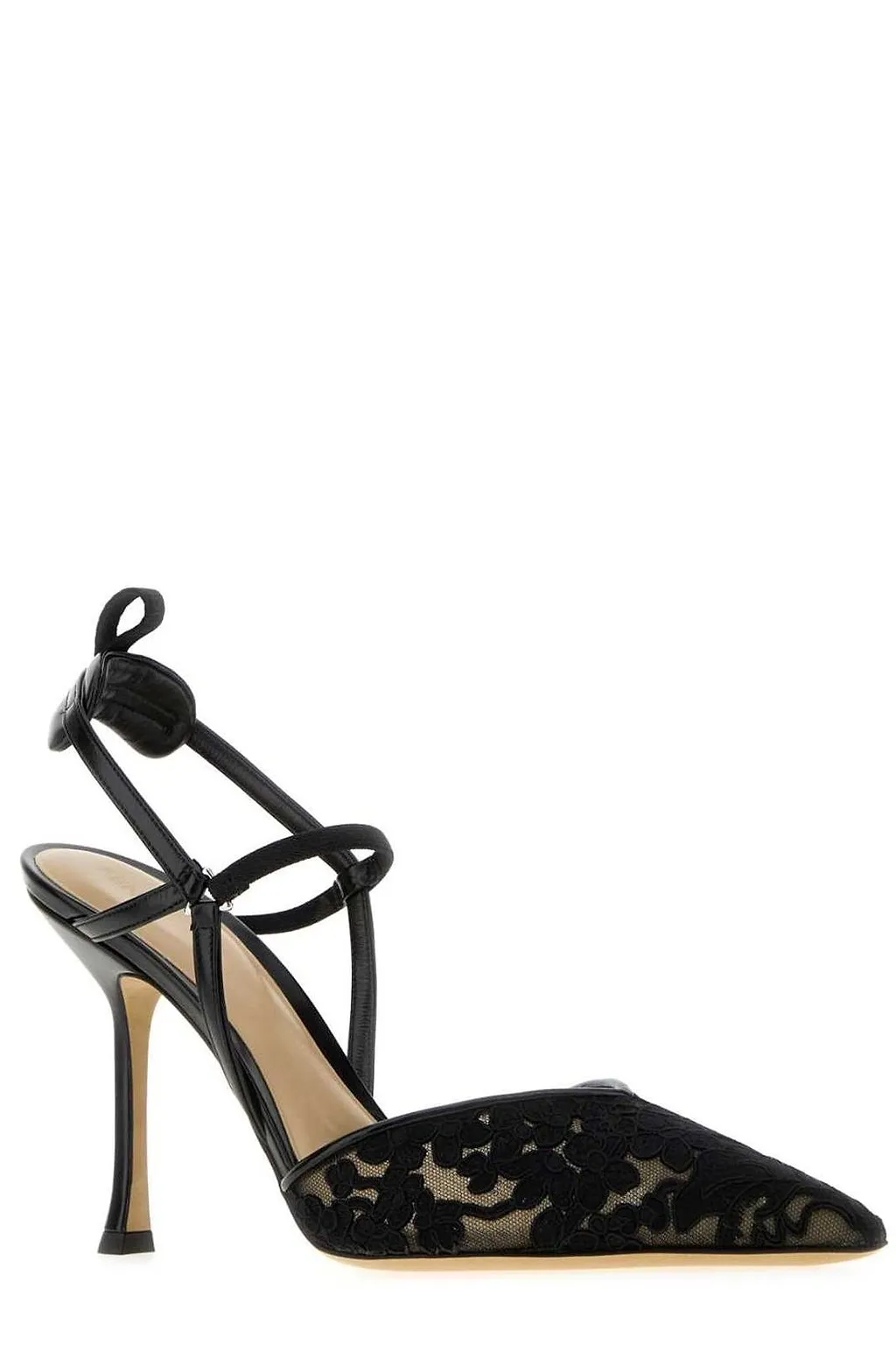 Fendi Colibri Lace Strap Heeled Pumps