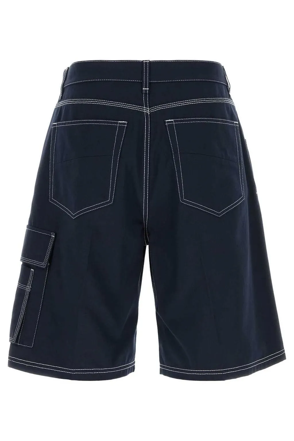 Fendi Ff Embroidered Cargo Bermuda Shorts