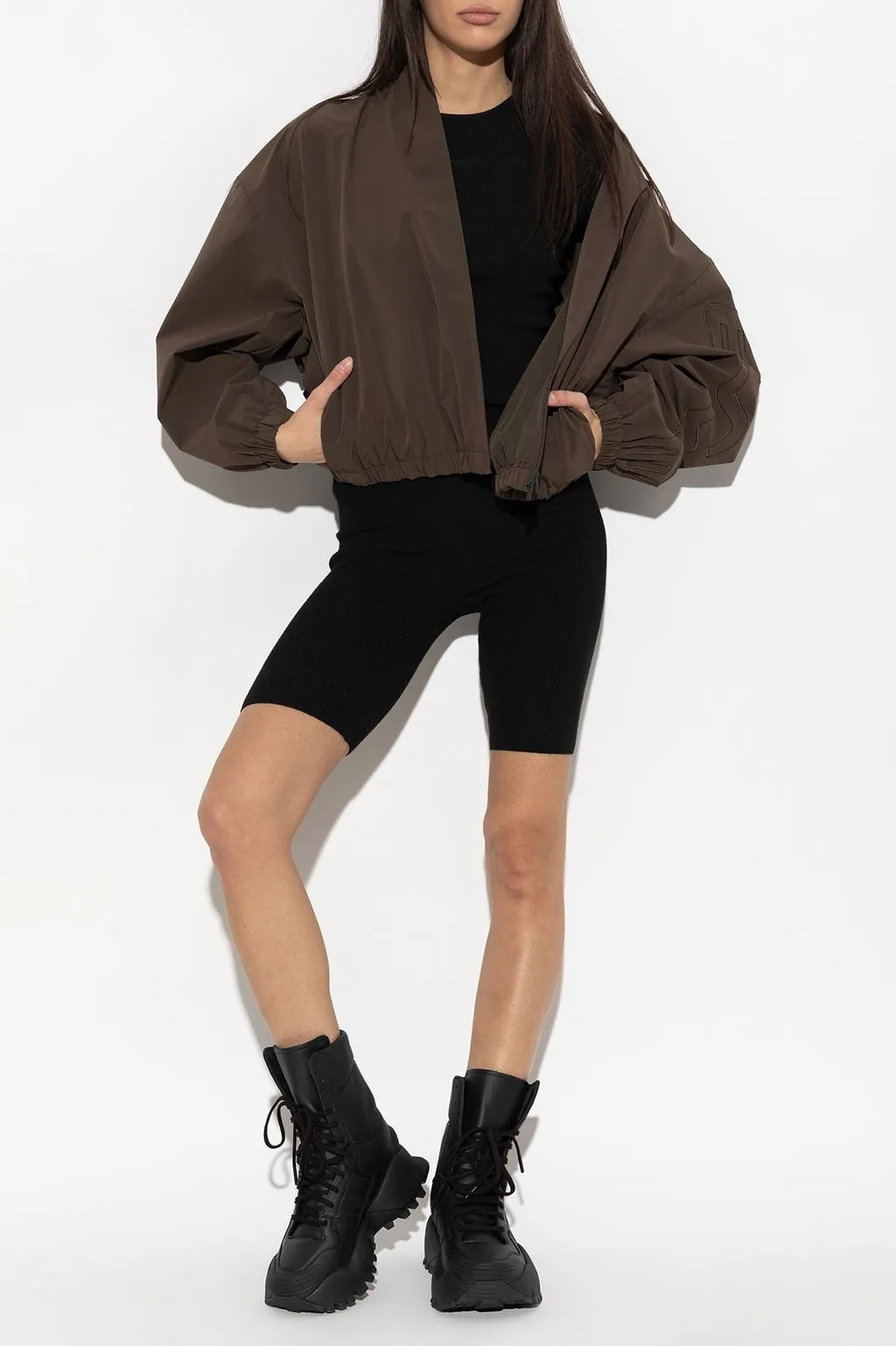 Fear Of God Essentials Stand Collar Bomber Jacket