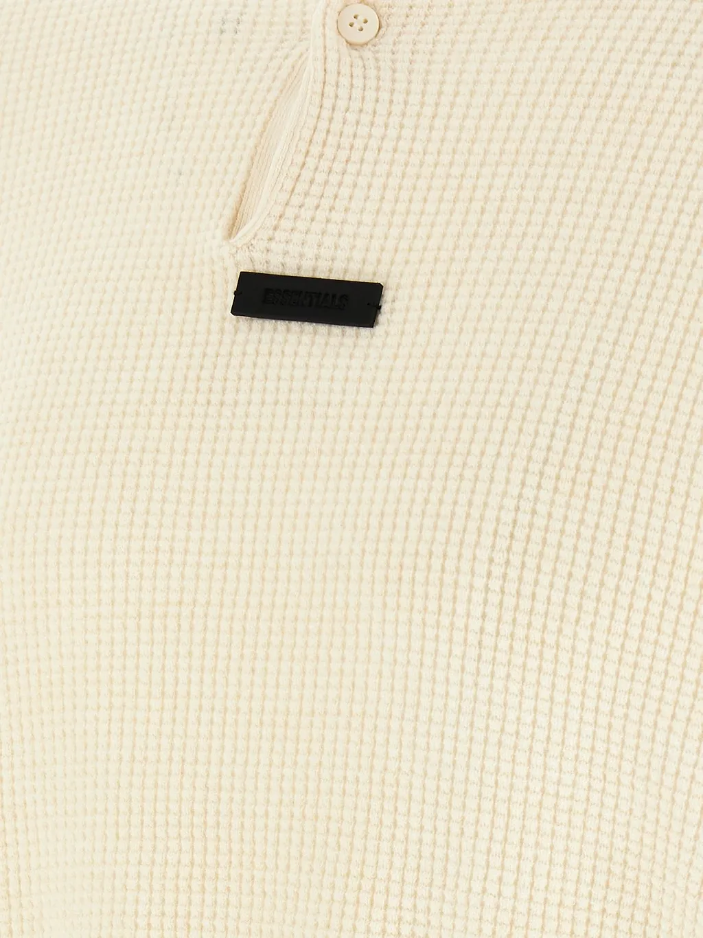 Fear Of God Essentials Waffle-Knit Henley Neck Jumper