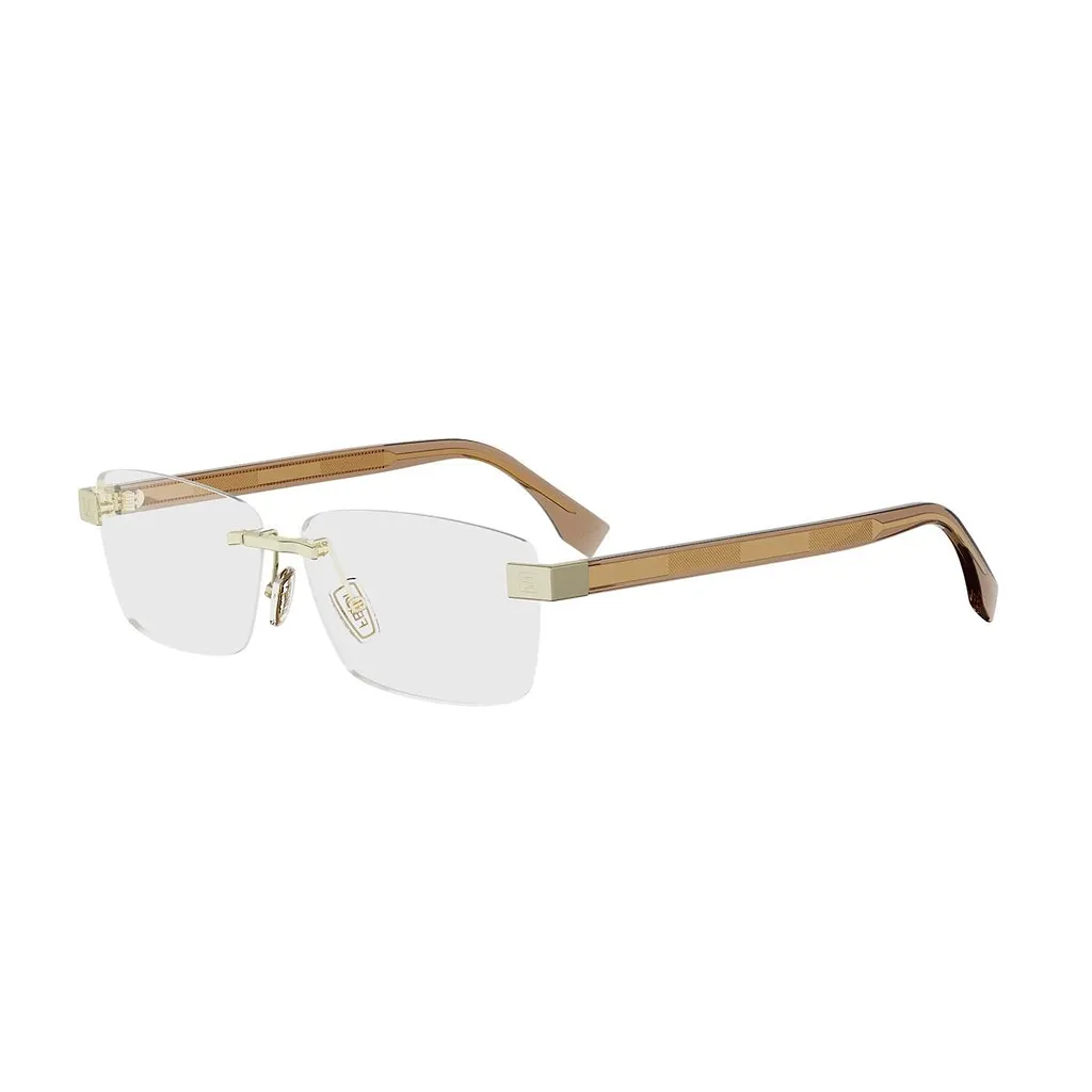 Fendi Eyewear Rectangular Rimless Glasses