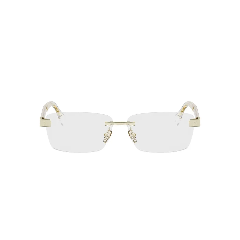 Fendi Eyewear Rectangular Rimless Glasses