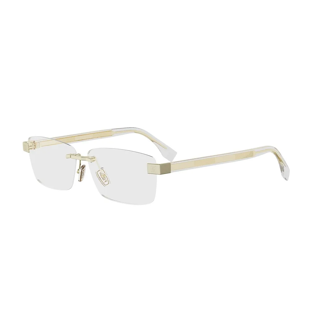 Fendi Eyewear Rectangular Rimless Glasses