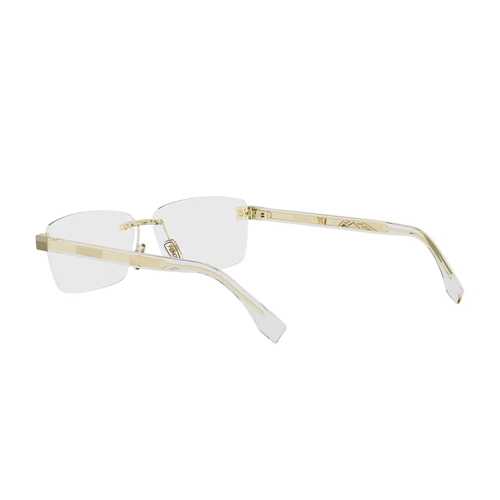 Fendi Eyewear Rectangular Rimless Glasses