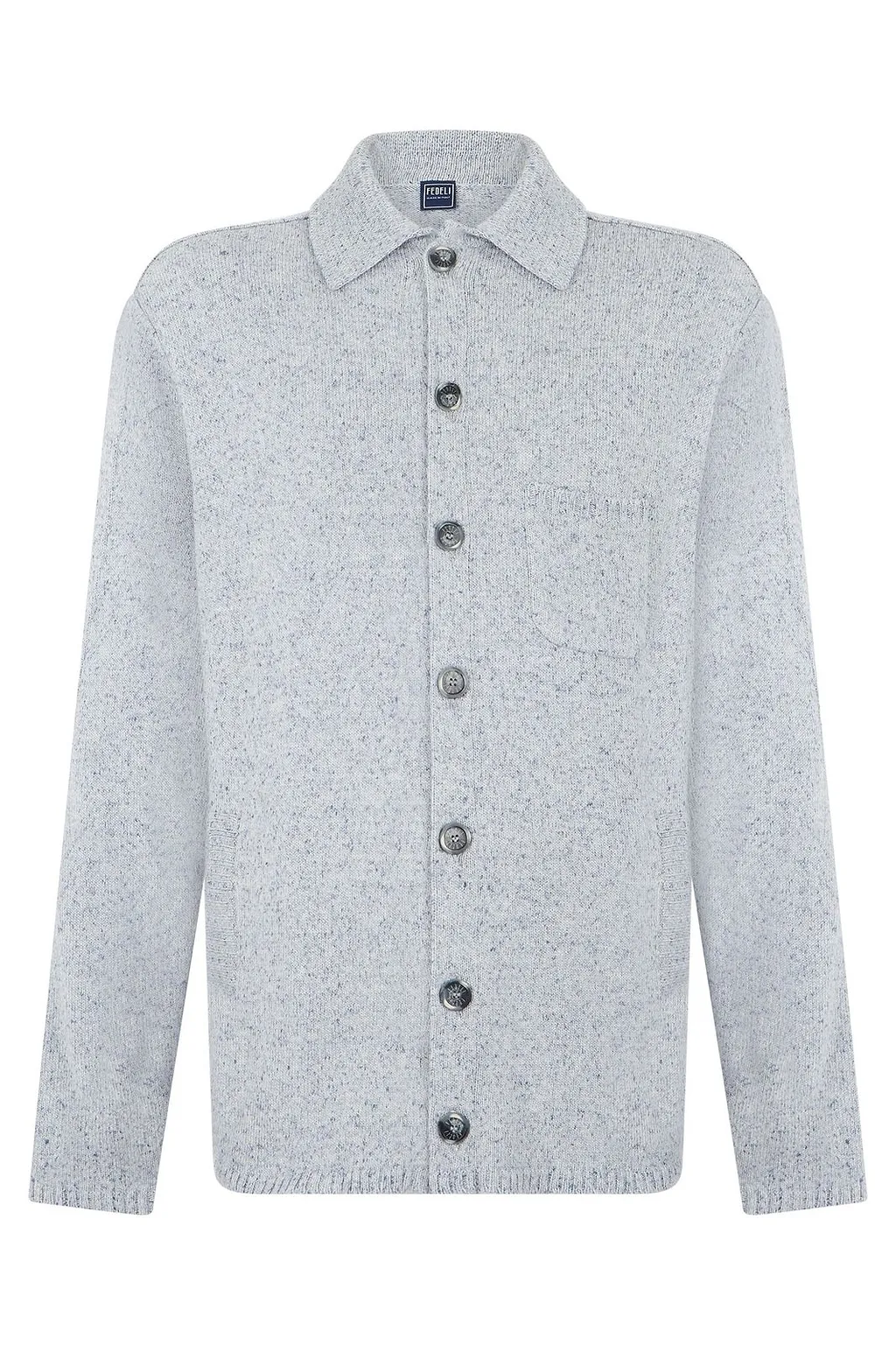 Fedeli Button-Up Long-Sleeve Cardigan